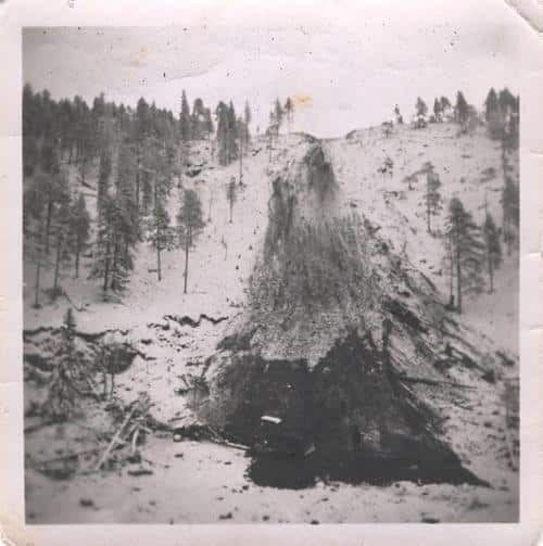 Ruka's old ski jump stadion 1962